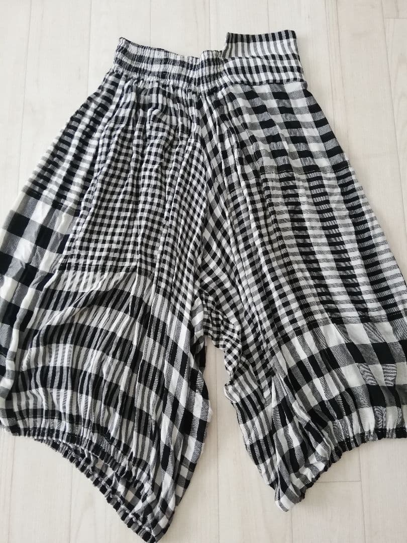 Y's YOHJI YAMAMOTO 2005SS チェックサルエルパンツ