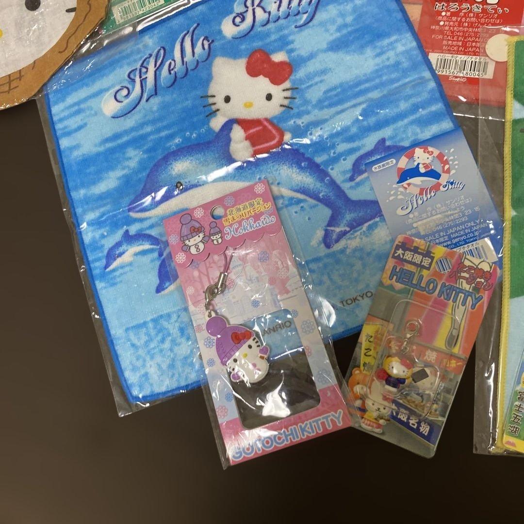 ご当地キティ ハンド・ミニタオル・巾着・根付セット