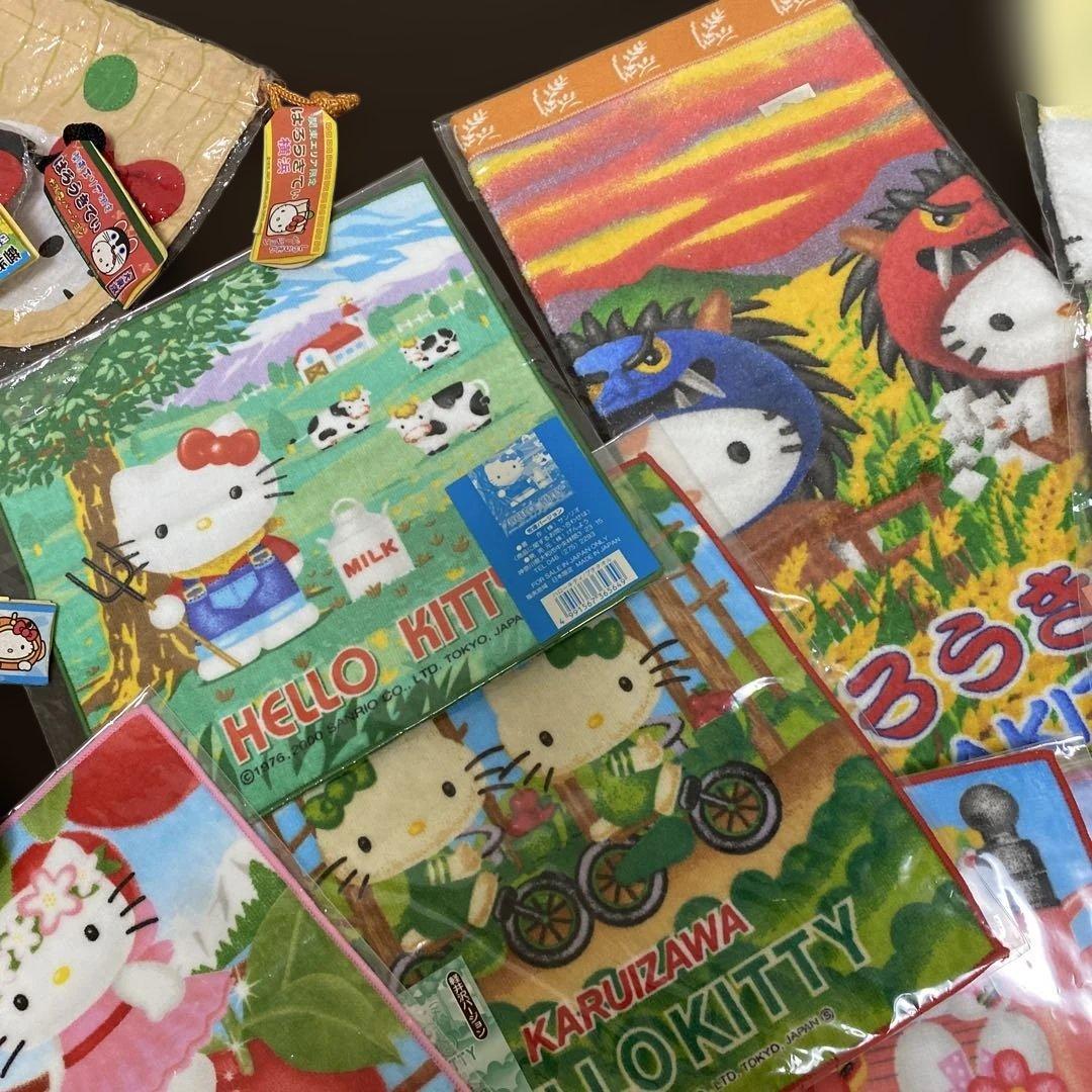 ご当地キティ ハンド・ミニタオル・巾着・根付セット