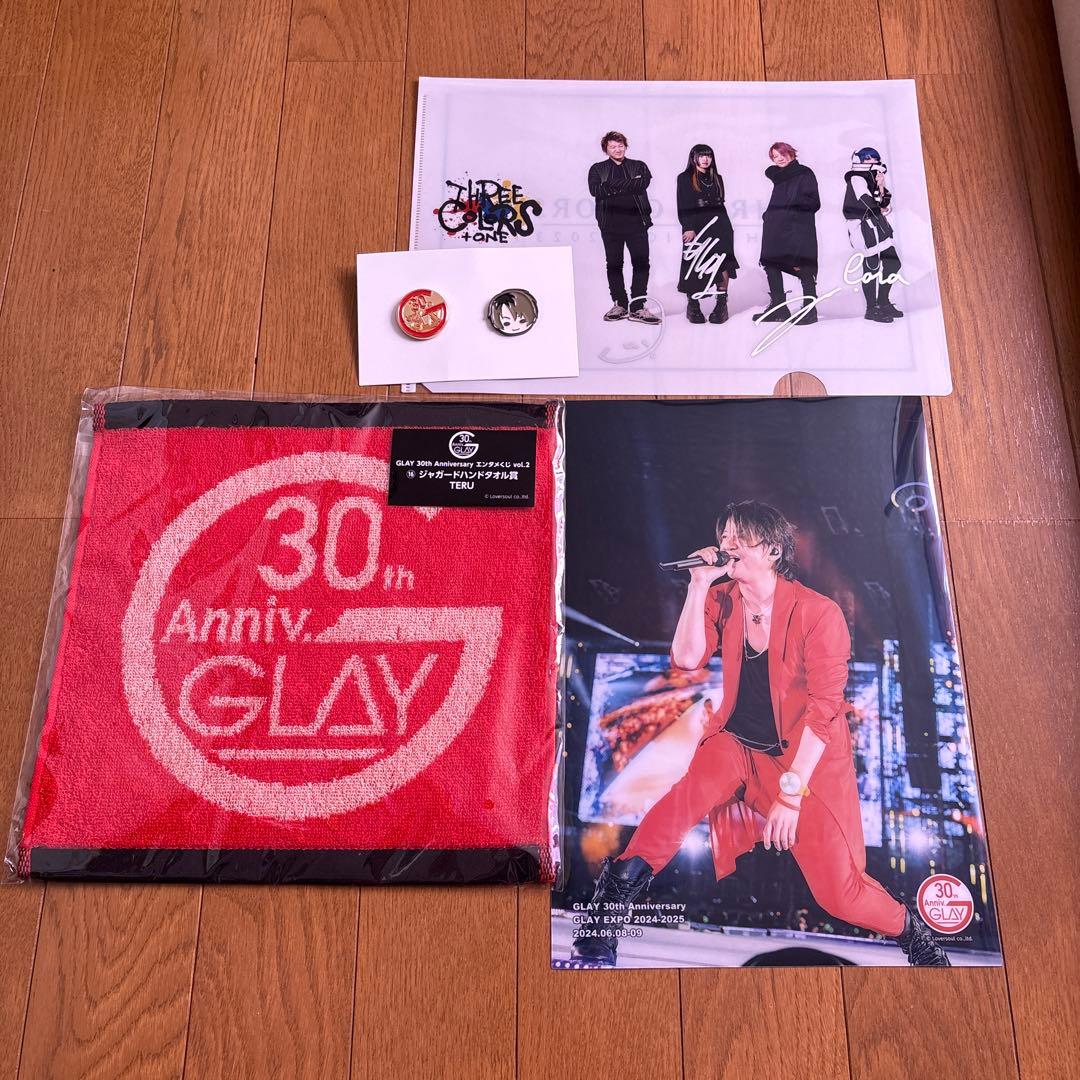 GLAY TERU 直筆サイン入りクリアファイル 1番クジ景品3点セット