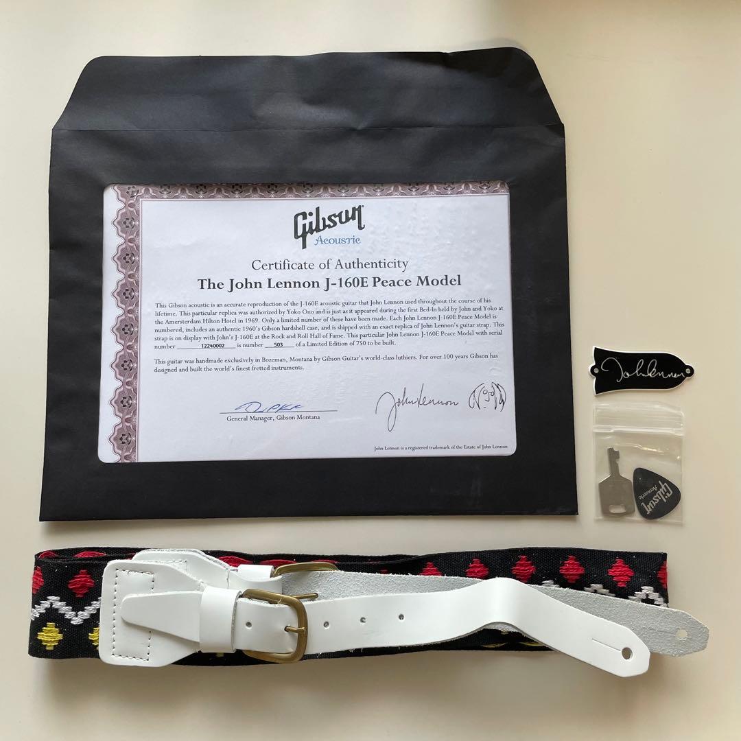 ギター Gibson John Lennon J-160E Peace Model
