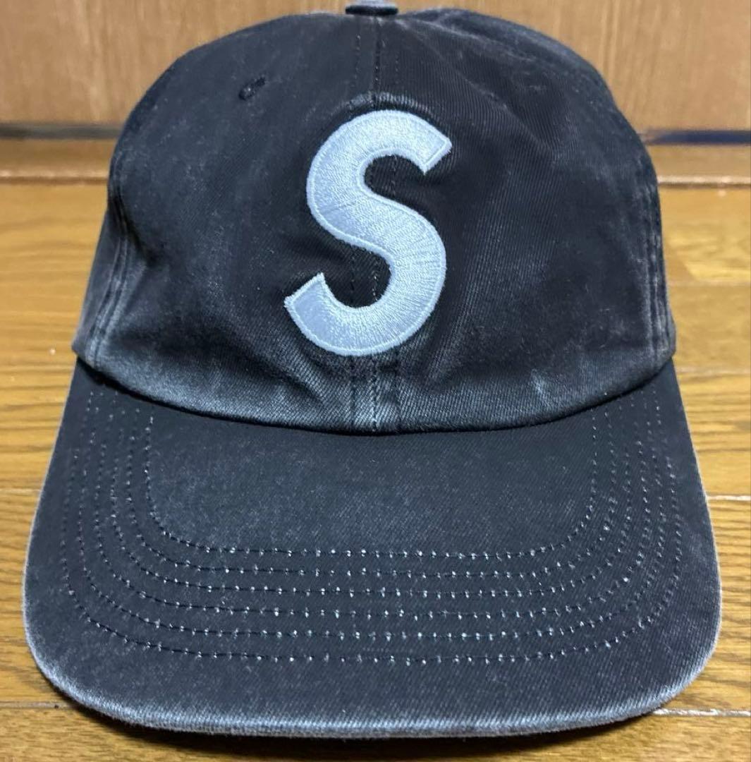 Supreme S Logo cap シュプリーム Sロゴ キャップ 黒SS25