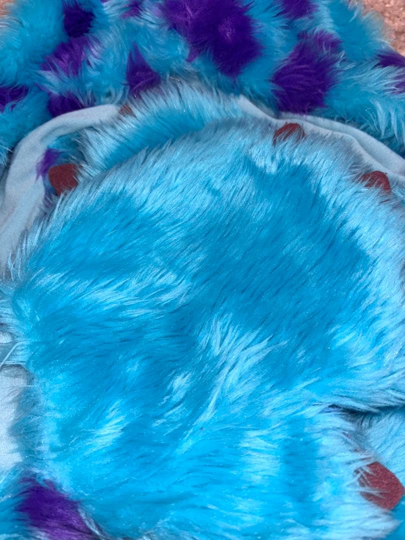 美品　モンスターズ・インク　サリー　マフラーファンキャップ