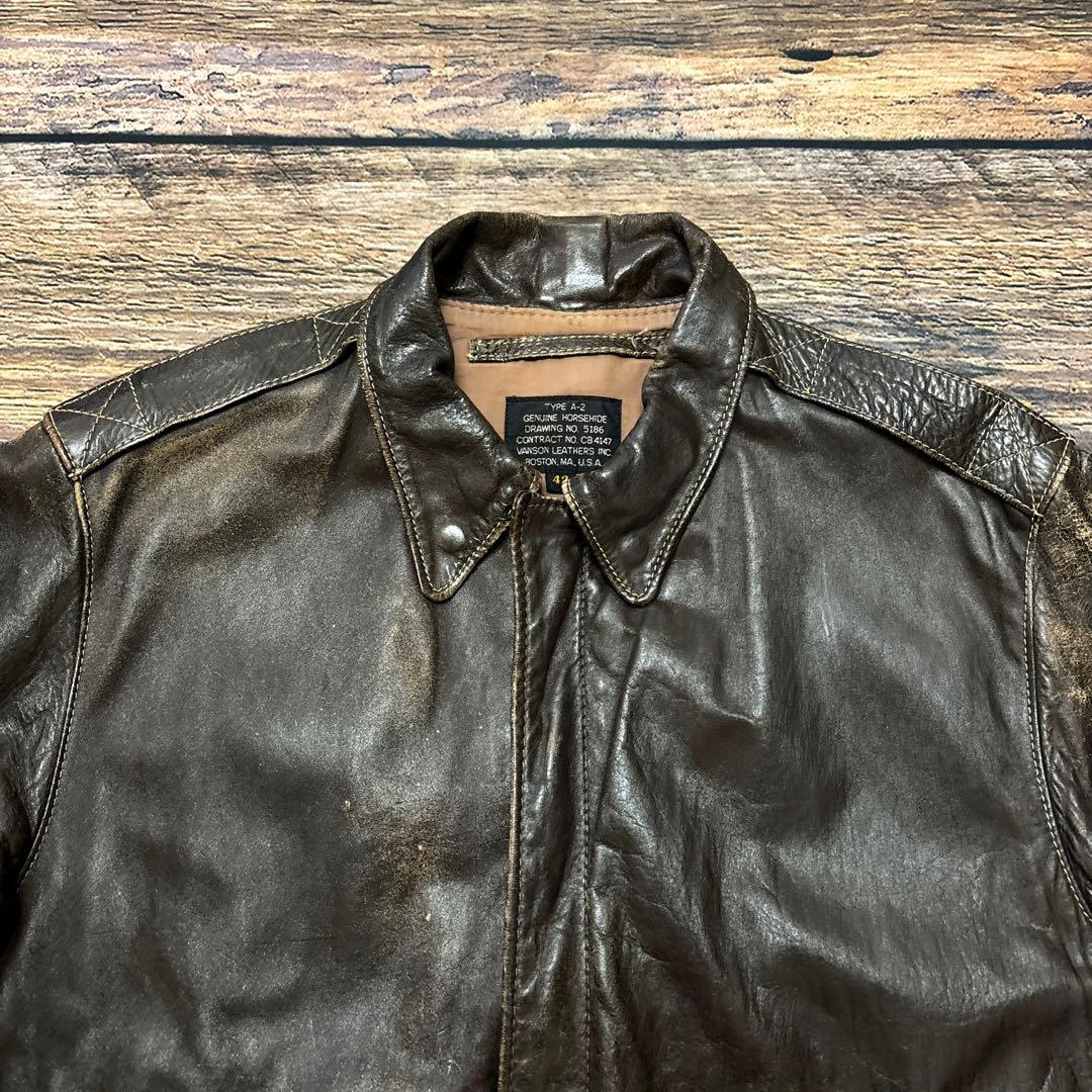 ジャケット・アウター VANSON / A-2 leather flight jacket