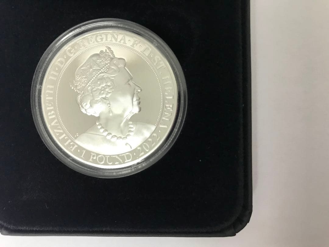 プラチナ ジュビリー 1オンス銀貨 エリザベス女王没年 2022年 70周年