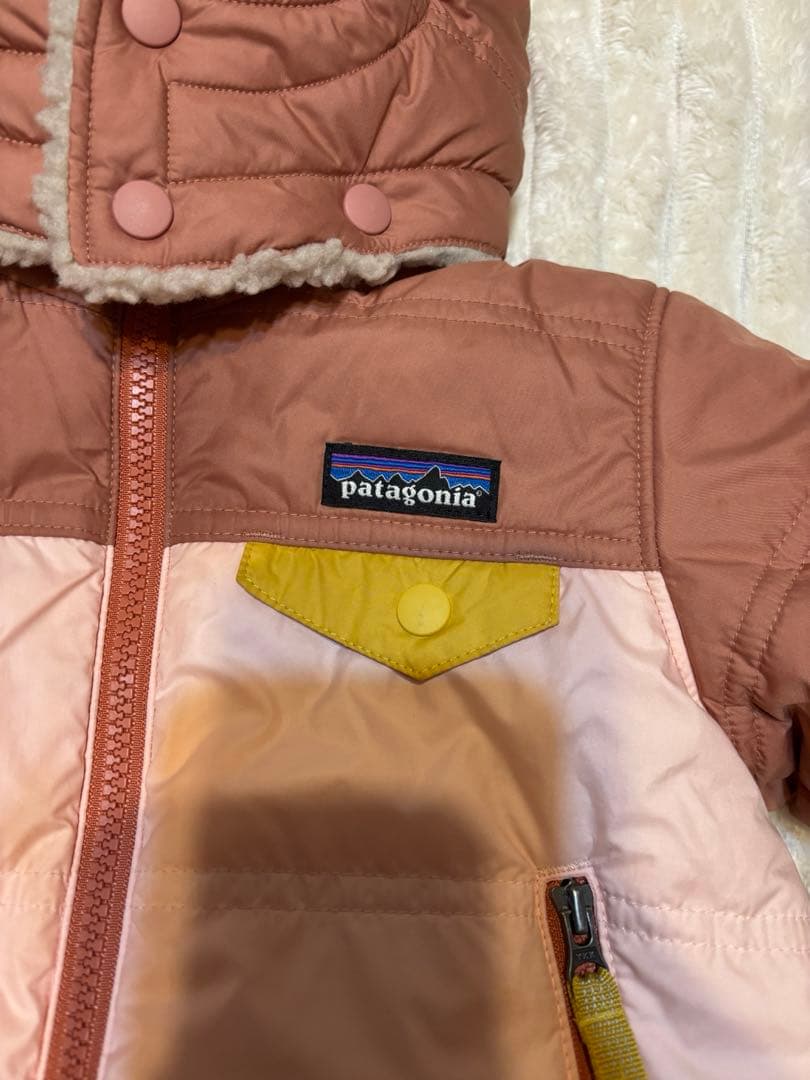 Patagonia フード付き中綿コート 2T ピンク