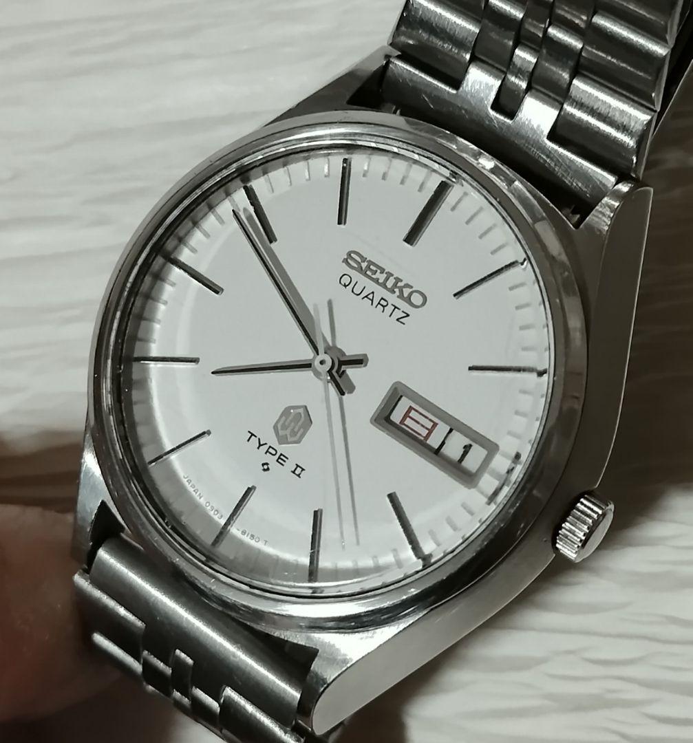 【電池交換済動作品】SEIKO セイコー TYPE II タイプ2 クォーツ式