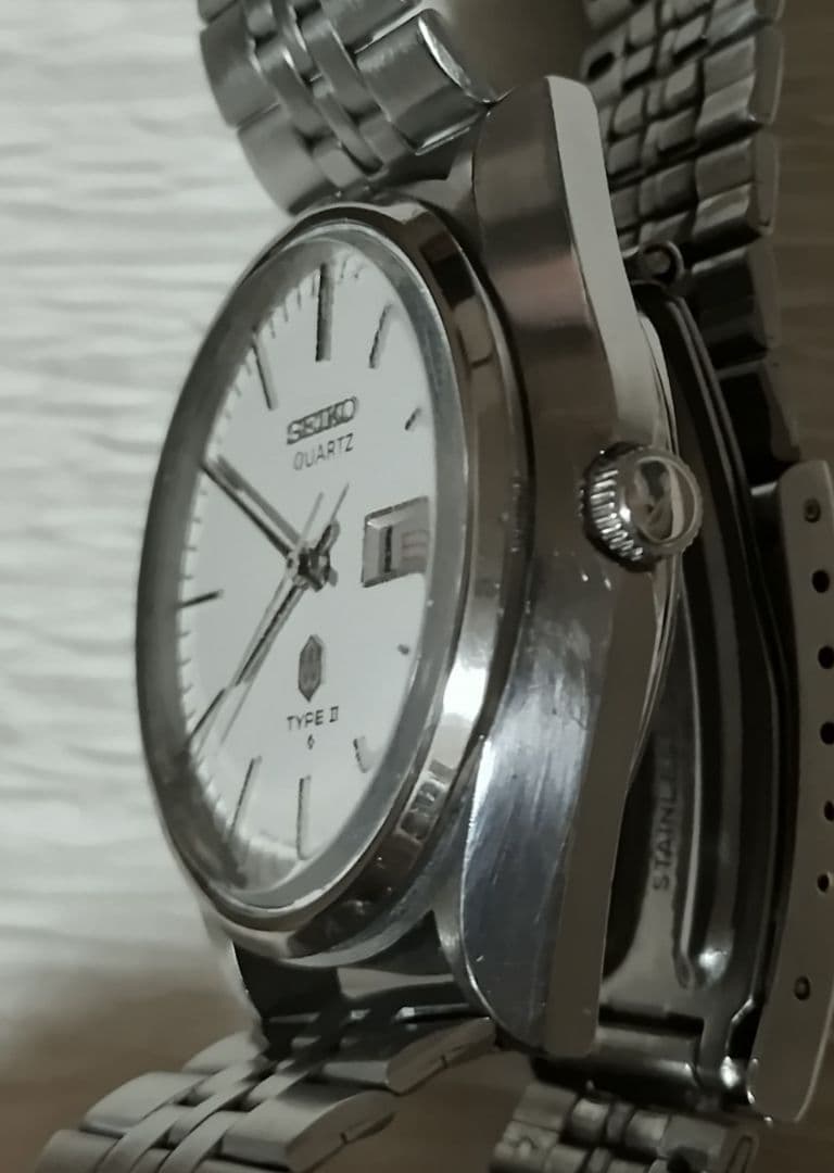 【電池交換済動作品】SEIKO セイコー TYPE II タイプ2 クォーツ式