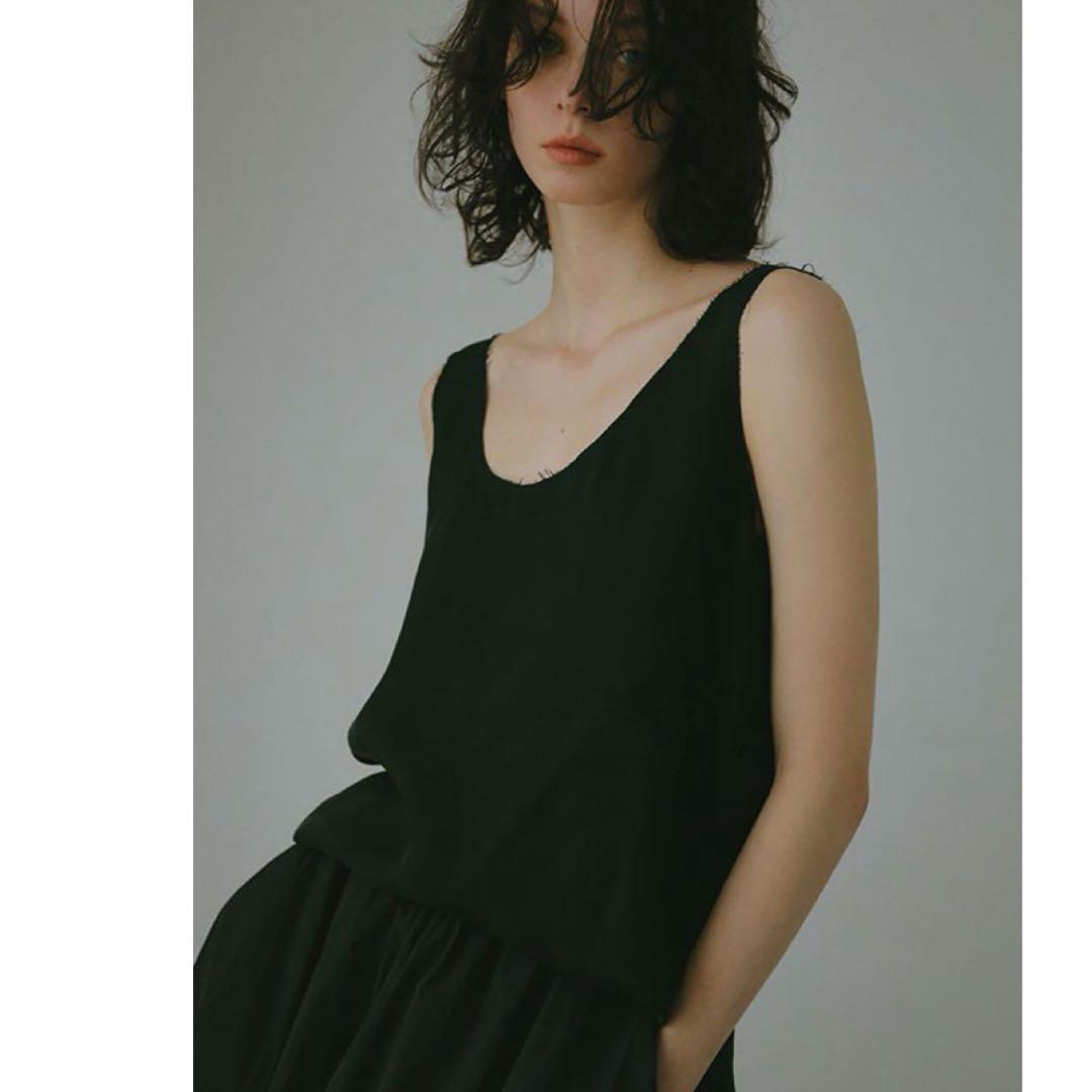 【タグあり新品✨即完売】etre tokyo カットオフキュプラタンクトップ