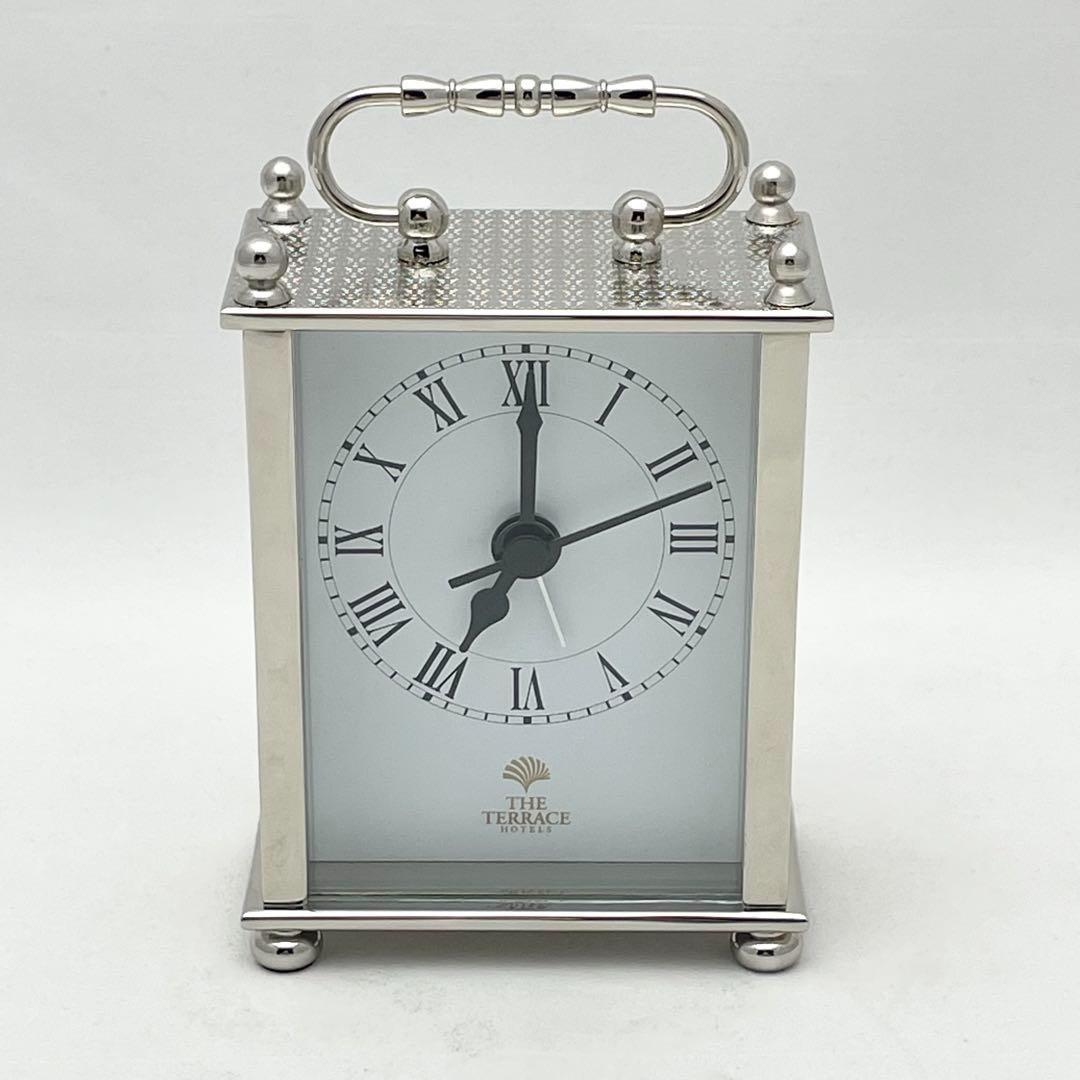 【極美品】ザ・テラスホテルズ 置時計 シルバー 沖縄 ブセナテラス