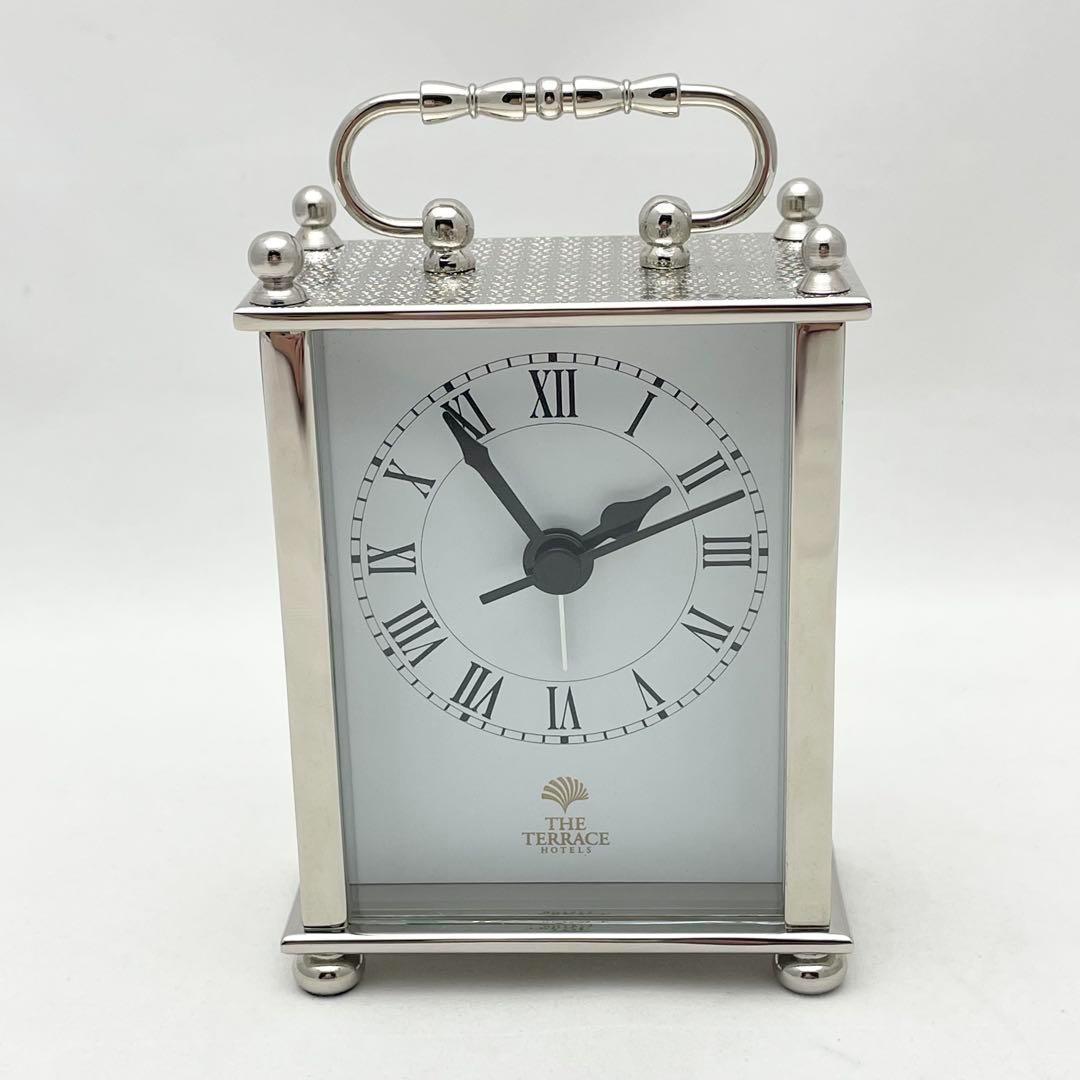 【極美品】ザ・テラスホテルズ 置時計 シルバー 沖縄 ブセナテラス