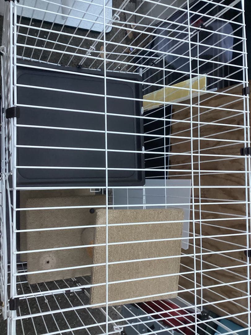 キャットタワー inペットゲージ屋根付き キャットゲージ 組立て品