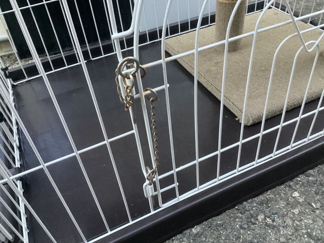 キャットタワー inペットゲージ屋根付き キャットゲージ 組立て品