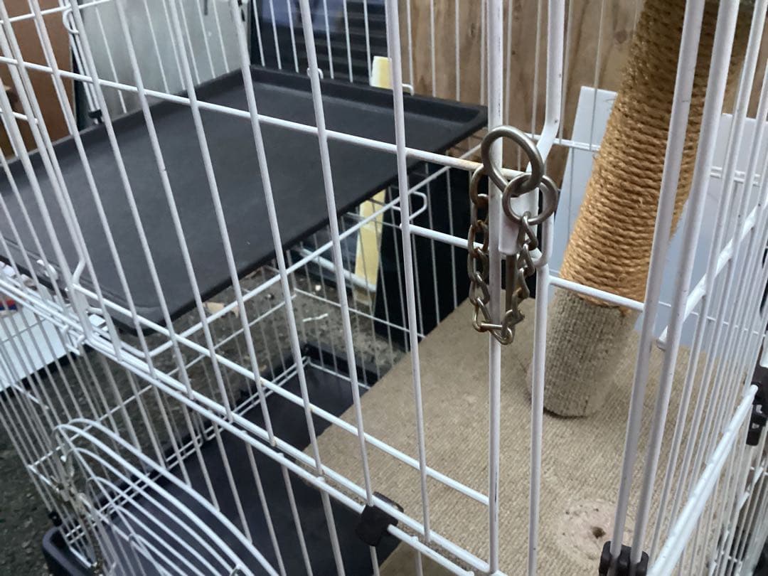 キャットタワー inペットゲージ屋根付き キャットゲージ 組立て品