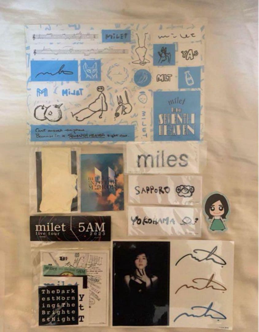 milet ステッカー マスクセット