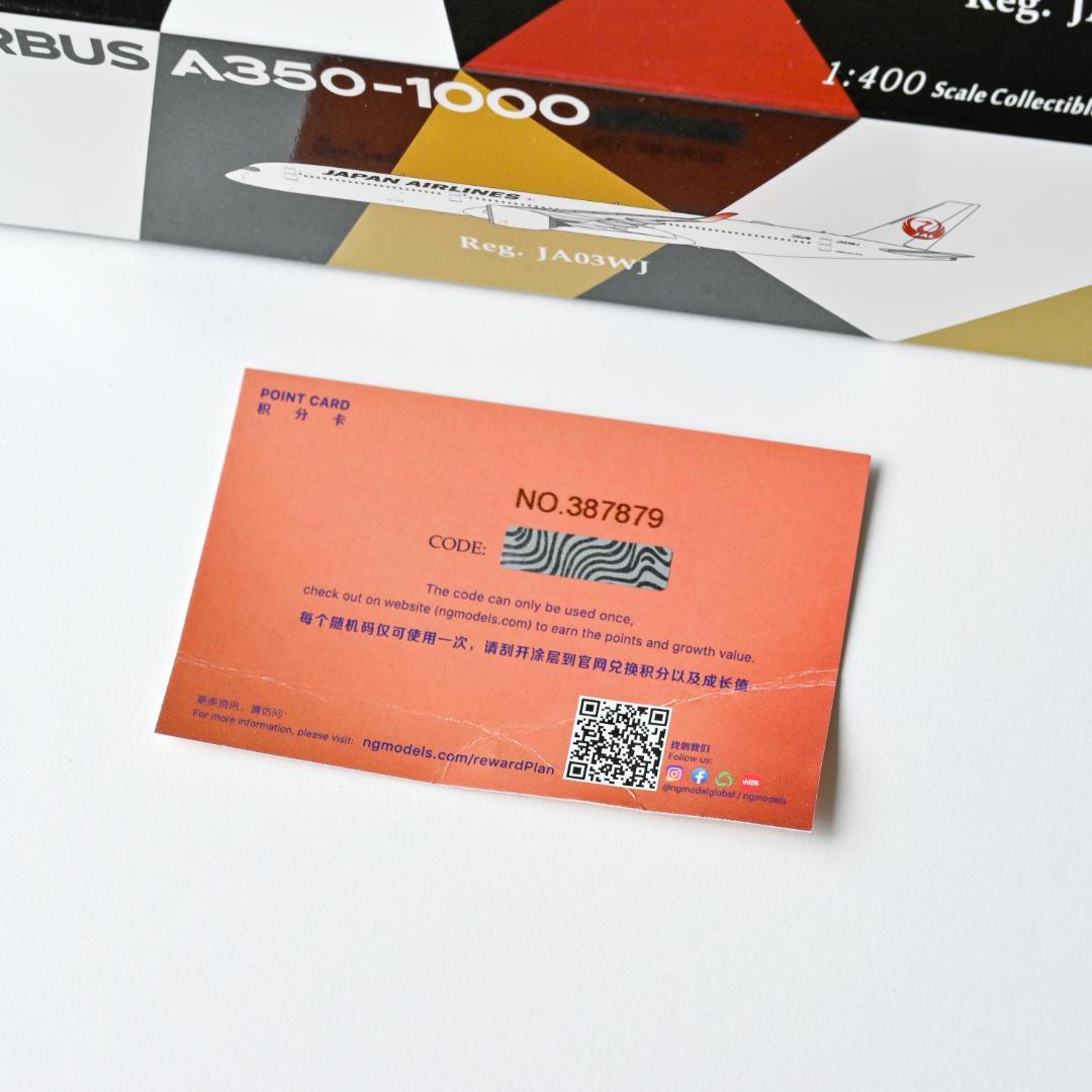 航空機・ヘリコプター JAL A350-1000 JA03WJ 1/400 NG Models
