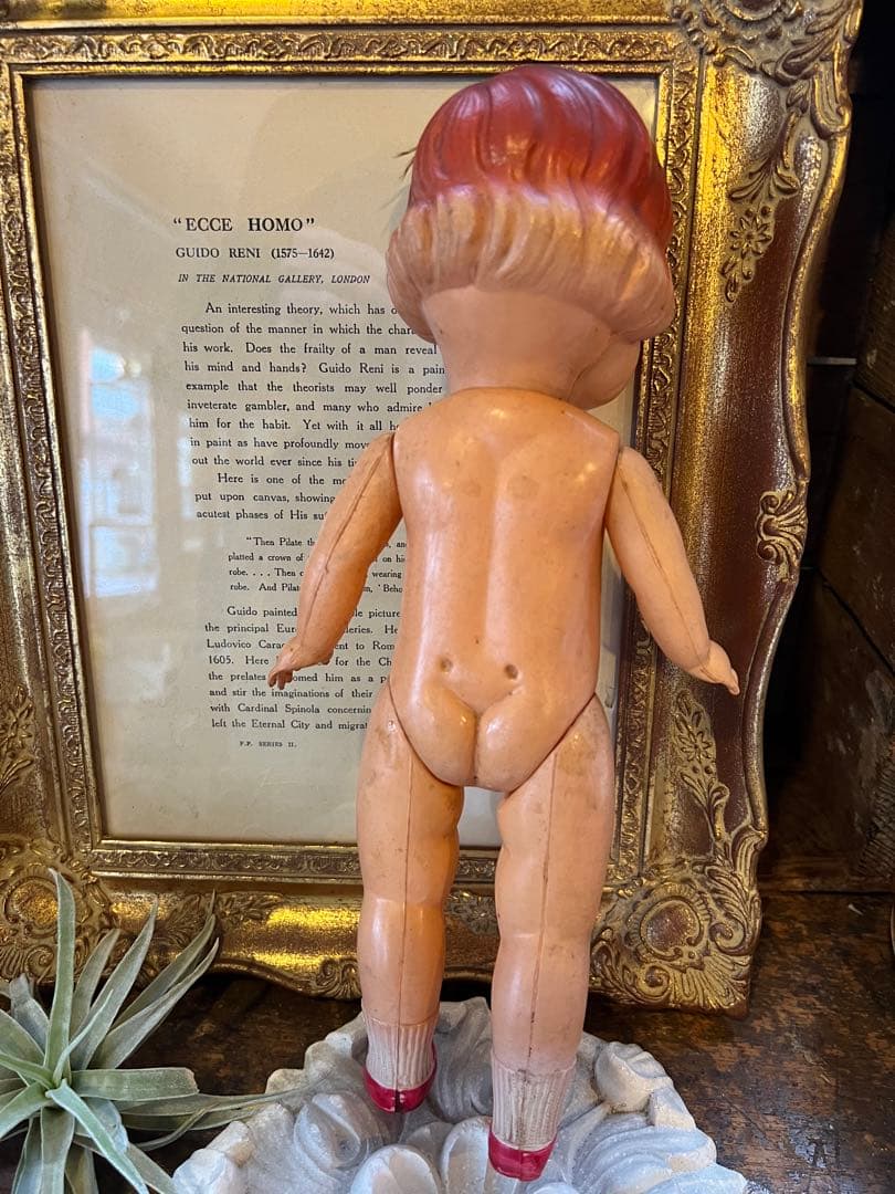 アンティーク　レトロ　セルロイド　人形　女の子D 抱き人形　着せ替え人形