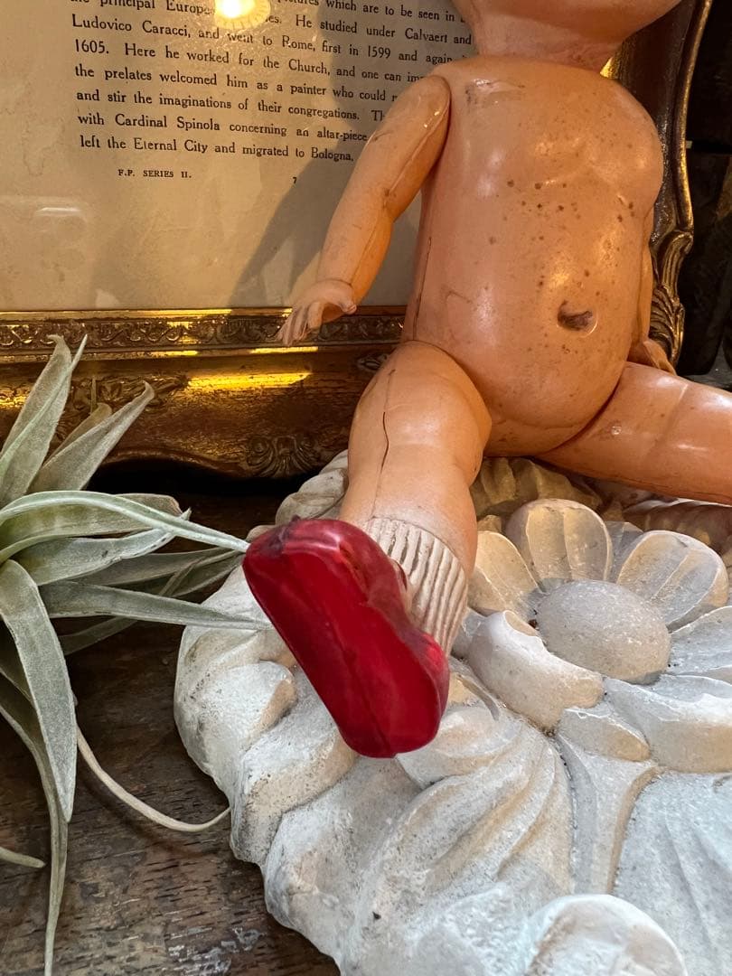 アンティーク　レトロ　セルロイド　人形　女の子D 抱き人形　着せ替え人形