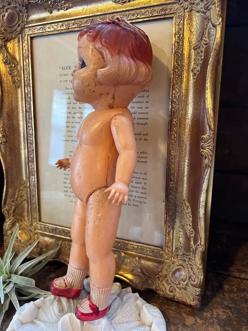 アンティーク　レトロ　セルロイド　人形　女の子D 抱き人形　着せ替え人形