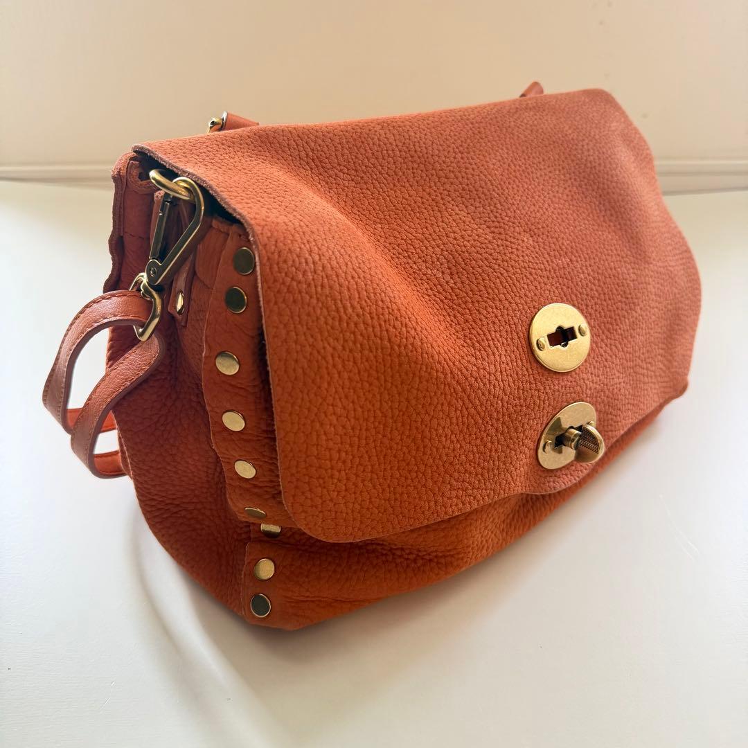 ザネラート ポスティーナ S オレンジ 2way ショルダーバッグ