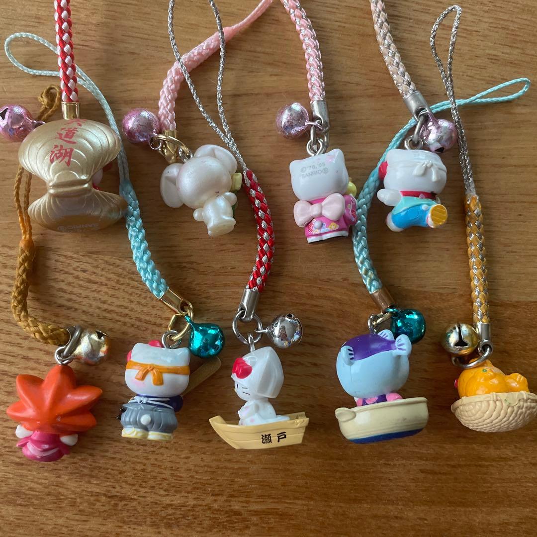 ご当地 キティ 地域限定 根付け ファスナーマスコット 74個 まとめ売り
