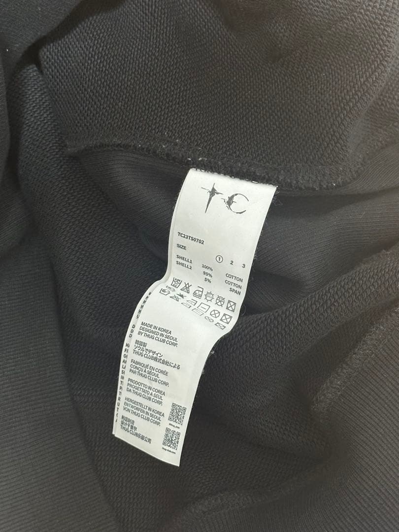 正規品‼️THUG CLUB サグクラブ armor foodieパーカーブラック