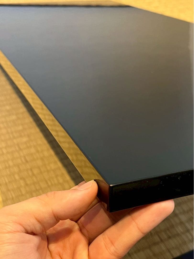 塗師 橘屋友七 希少作 真塗 長板 共箱 炉・風炉用 共箱 茶道具 江戸〜明治