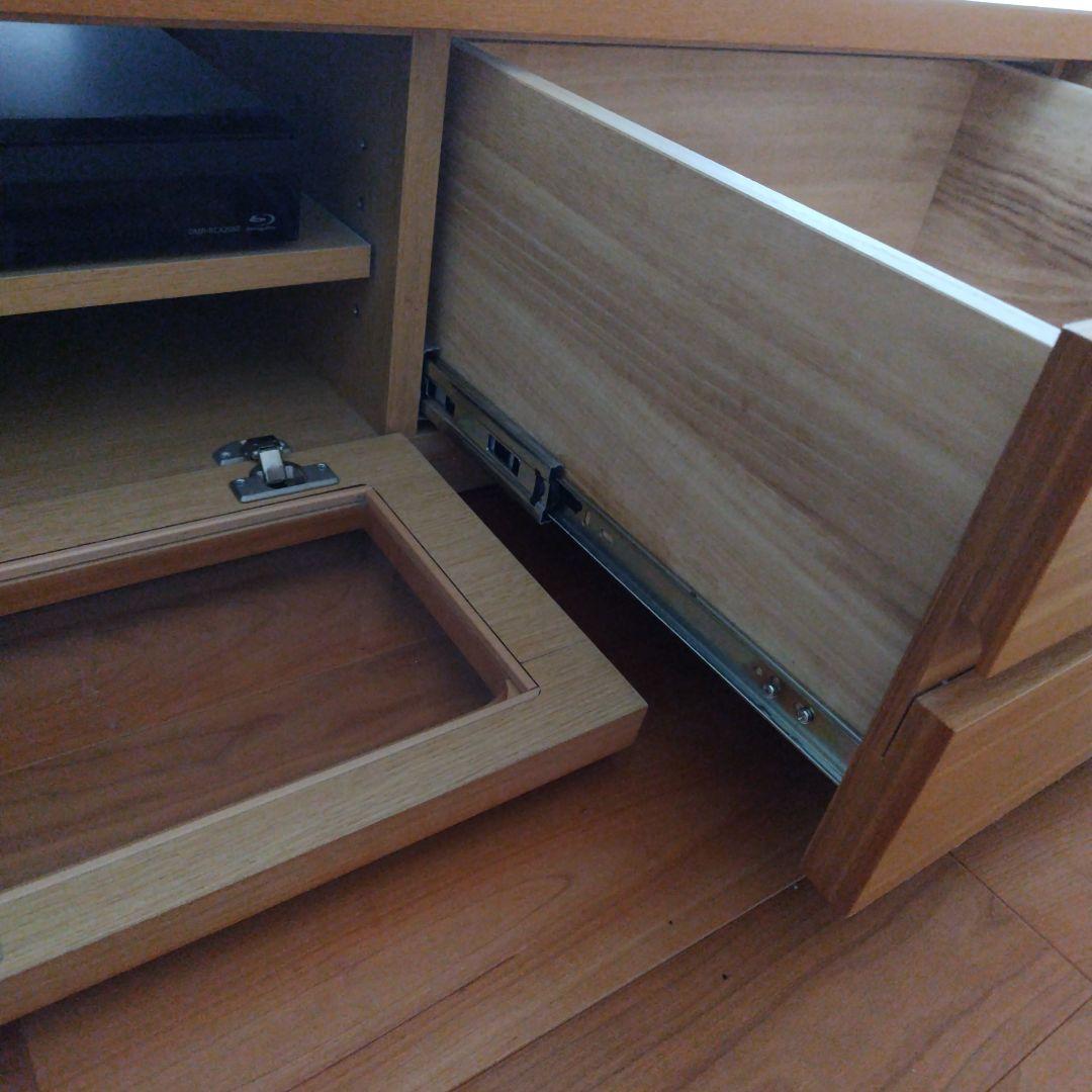 【大幅値下げ!!】ケユカ 木製テレビ台 スライドドア付き