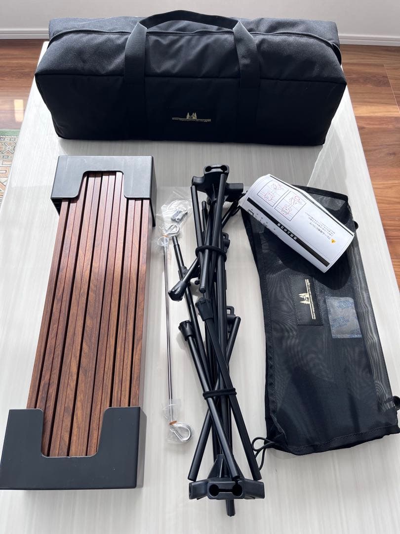 【美品】ogawa(オガワ) アウトドア ロールテーブルM／ダークブラウン