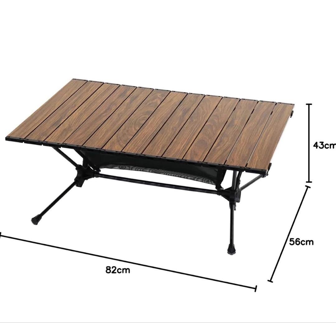 【美品】ogawa(オガワ) アウトドア ロールテーブルM／ダークブラウン