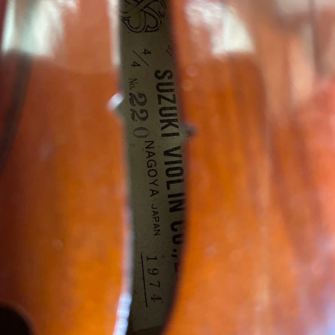 鈴木バイオリン4/4 No.220 1974年製&弓