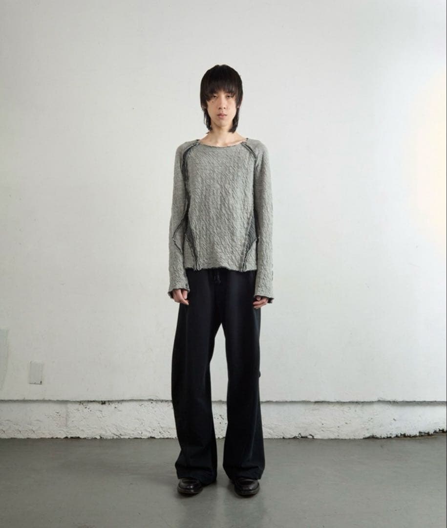 トップス NVRFRGT PANELED LONG SLEEVE T SHIRT