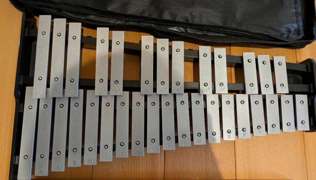 鉄琴 調整可能スタンド付き