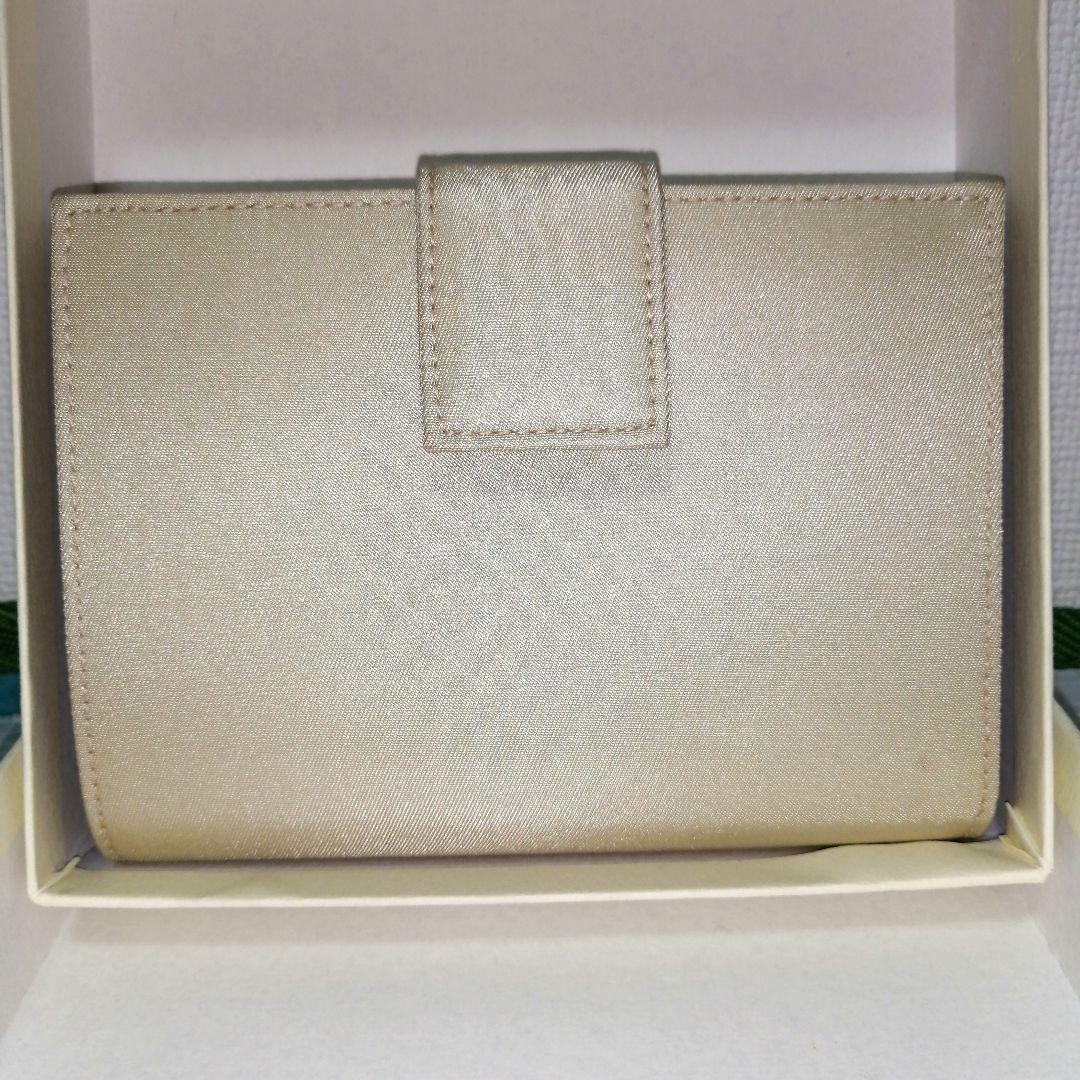 【未使用美品】 PRADA 三つ折り財布 テスート ゴールド ベージュ 三角ロゴ