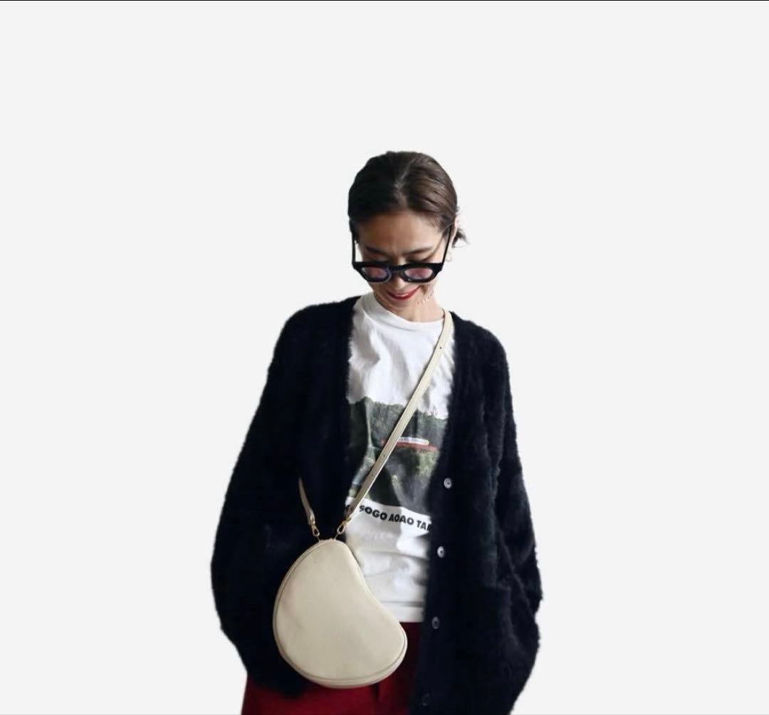 chiiiibag レザー ハート ショルダー　ホワイト