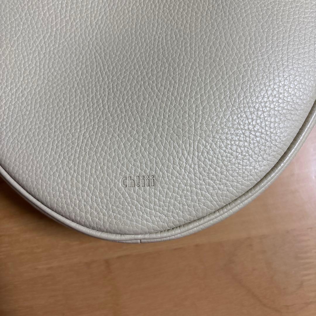 chiiiibag レザー ハート ショルダー　ホワイト