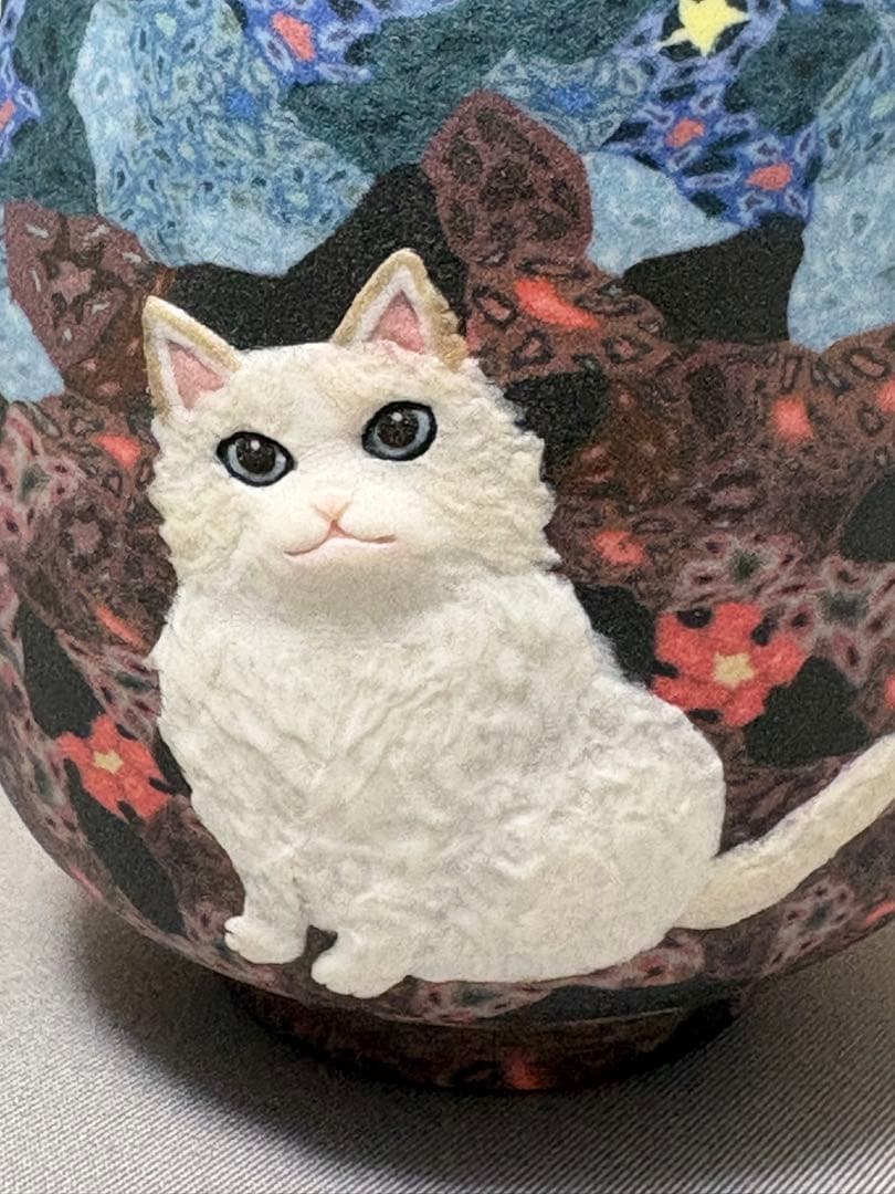 小林佐和子　月夜の猫　ぐい呑　酒器