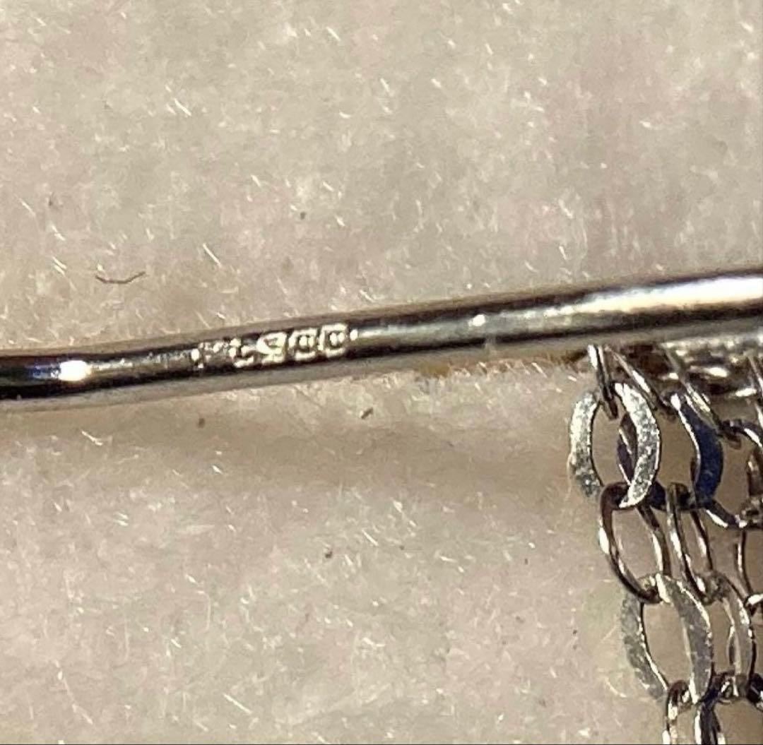 Pt900 きらきら フリンジピアス