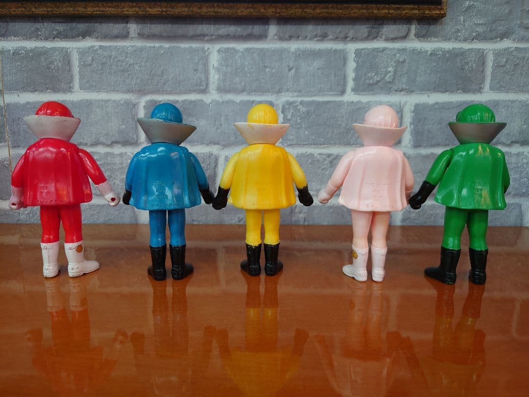 戦隊ヒーロー　ゴレンジャー フィギュア ソフビ 5体セット