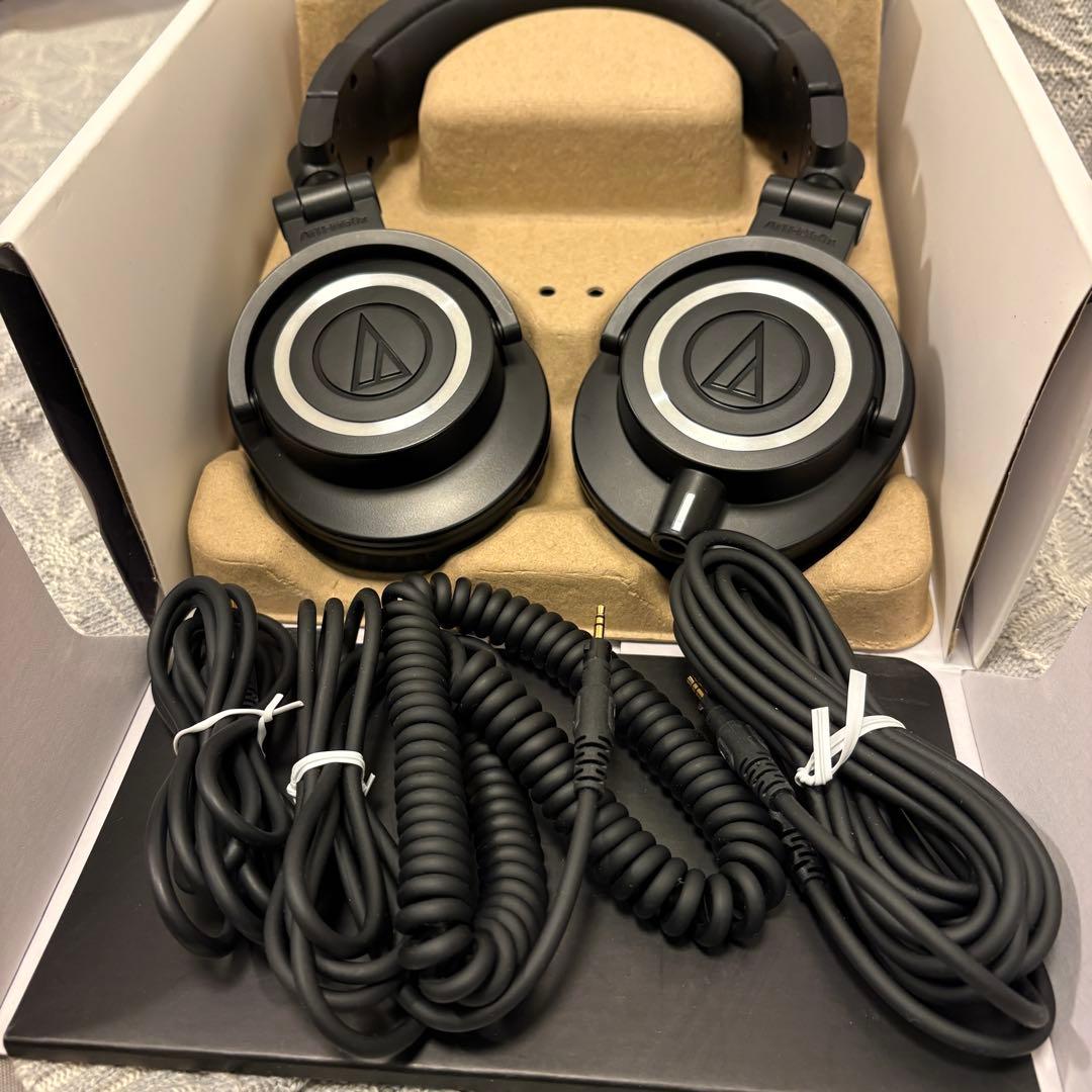 【美品】Audio-Technica ATH-M50x 有線ヘッドホン