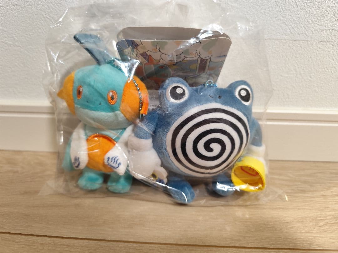 ぽけもんせんと〜 ７点セット ぬいぐるみ キーホルダー 扇子 ポーチ 巾着