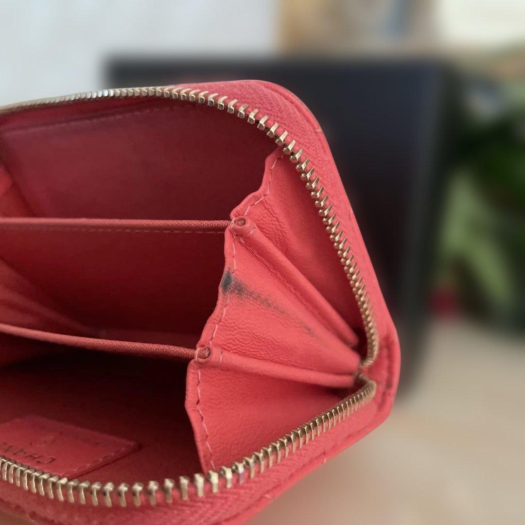 CHANELピンク キルティング ケース