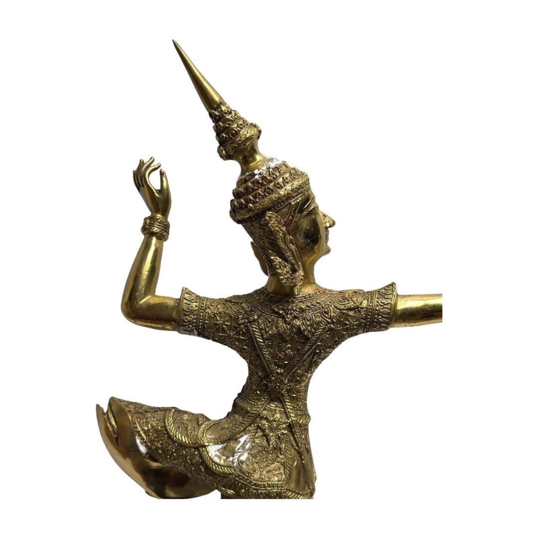 タイ　ラーマキエン王子金属製人物像