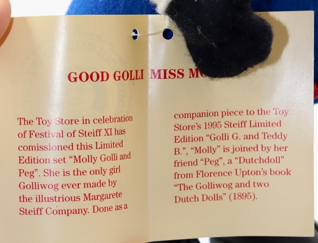 Steiff THE TOY STOREオリジナルGolli Girl 22cm