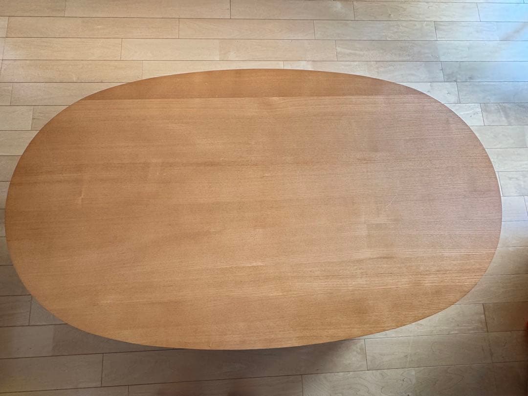 無印良品　楕円 こたつ 大　専用こたつかけ布団チェック柄付