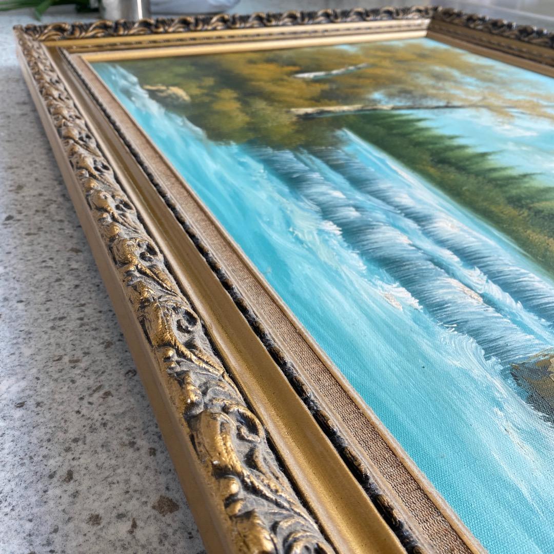 絵画　風景画　特大　幅約138cm×高さ約77cm