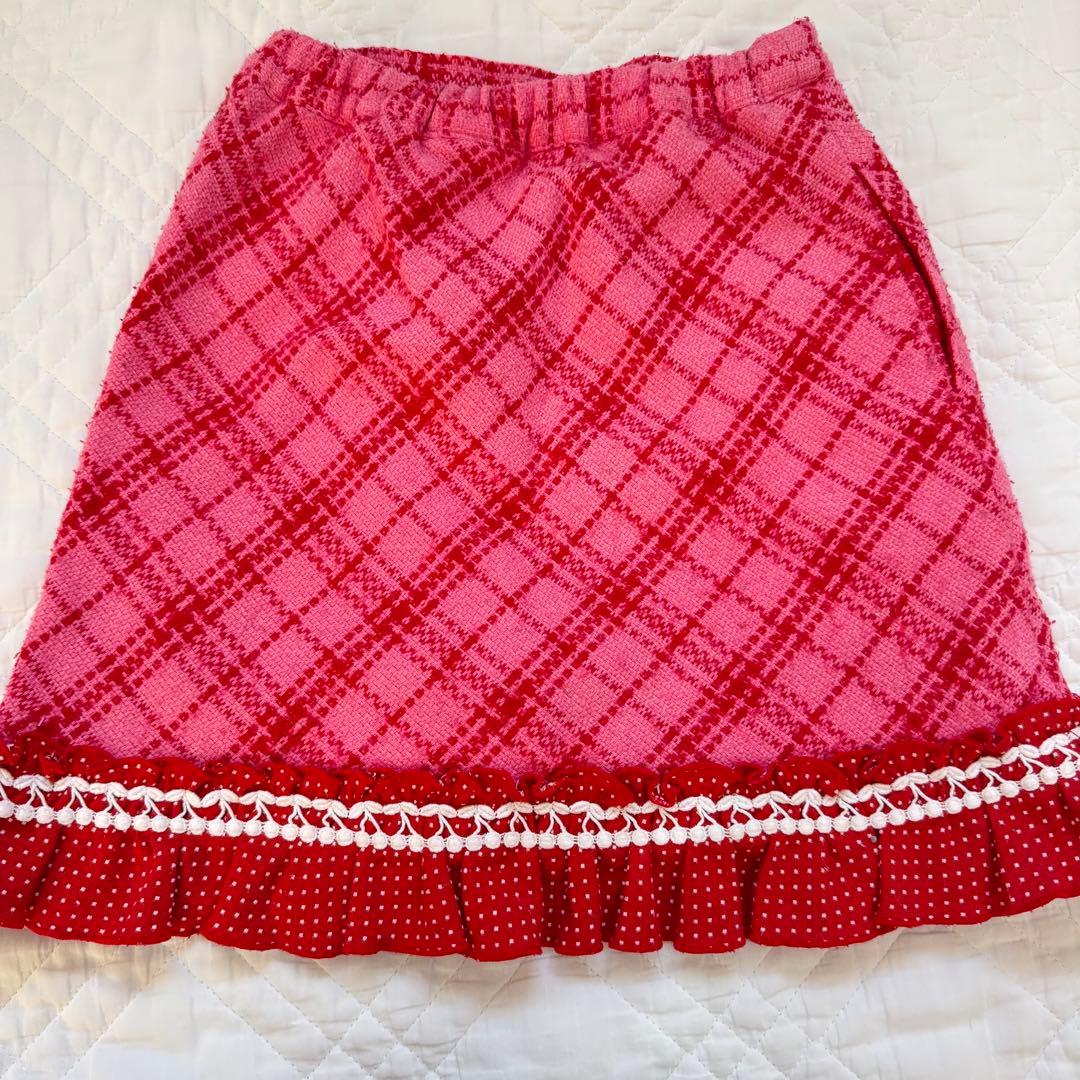 美品　レアメゾピアノ　レトロ　平成　トレーナー　ミミポポ　スカート　セットアップ