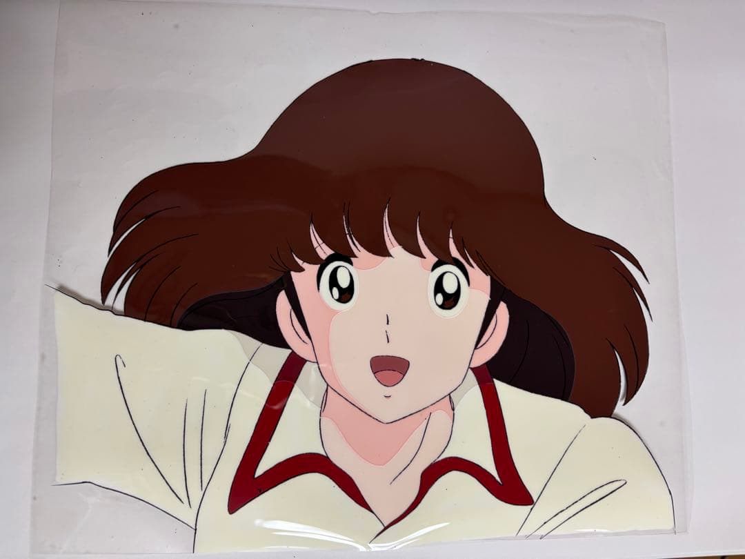 【当時物】タッチ 朝倉南 セル画／顔アップ／背景なし／アニメ制作資料