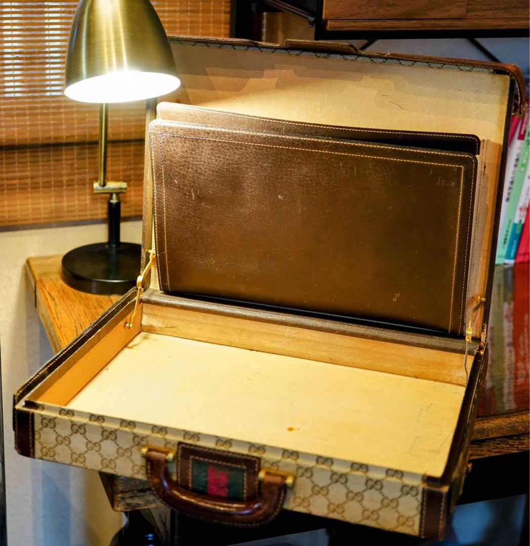 グッチ　1970s トランク　カバン　ハンドバッグ　ヴィンテージ　オールドグッチ