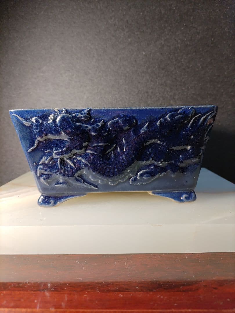 周寶山　中国　盆栽鉢　植木鉢　盆栽　落款